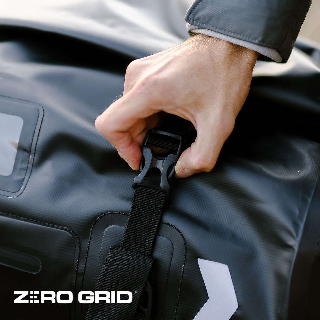 Extra Large Waterproof Duffel Bag - Heavy-Duty Duffle Dry Bag with Welded Seams & Rfid Pockets - Roll Top XL Duffel Bags for Traveling, Camping, Kayaking, Fishing, Canoeing, Boating