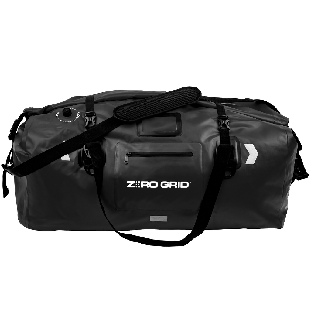 Extra Large Waterproof Duffel Bag - Heavy-Duty Duffle Dry Bag with Welded Seams & Rfid Pockets - Roll Top XL Duffel Bags for Traveling, Camping, Kayaking, Fishing, Canoeing, Boating