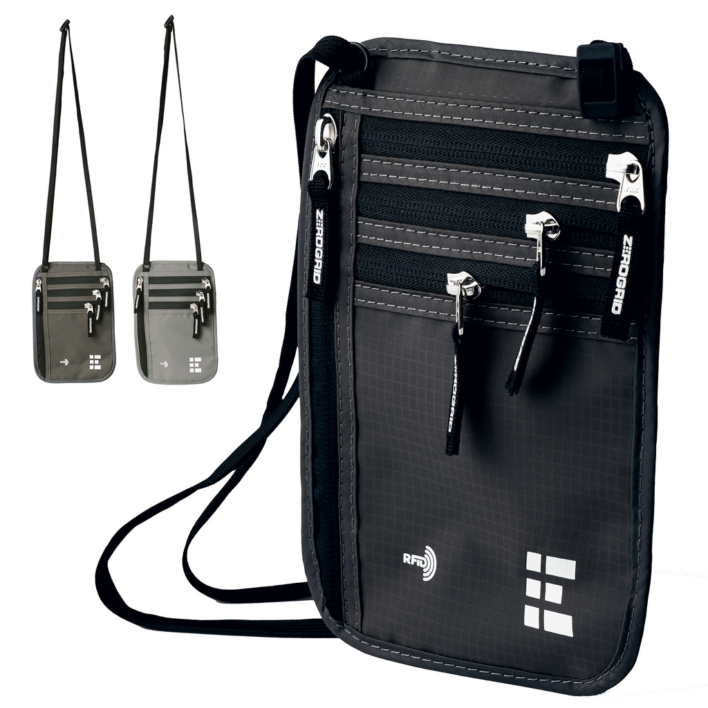 Travel Neck Wallet RFID-Blocking Large and X-Large
