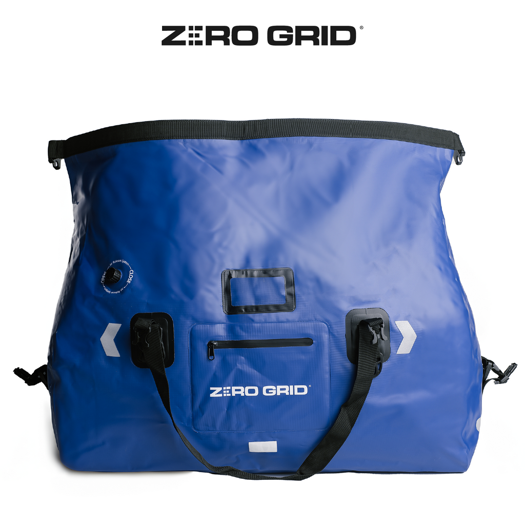 Extra Large Waterproof Duffel Bag - Heavy-Duty Duffle Dry Bag with Welded Seams & Rfid Pockets - Roll Top XL Duffel Bags for Traveling, Camping, Kayaking, Fishing, Canoeing, Boating