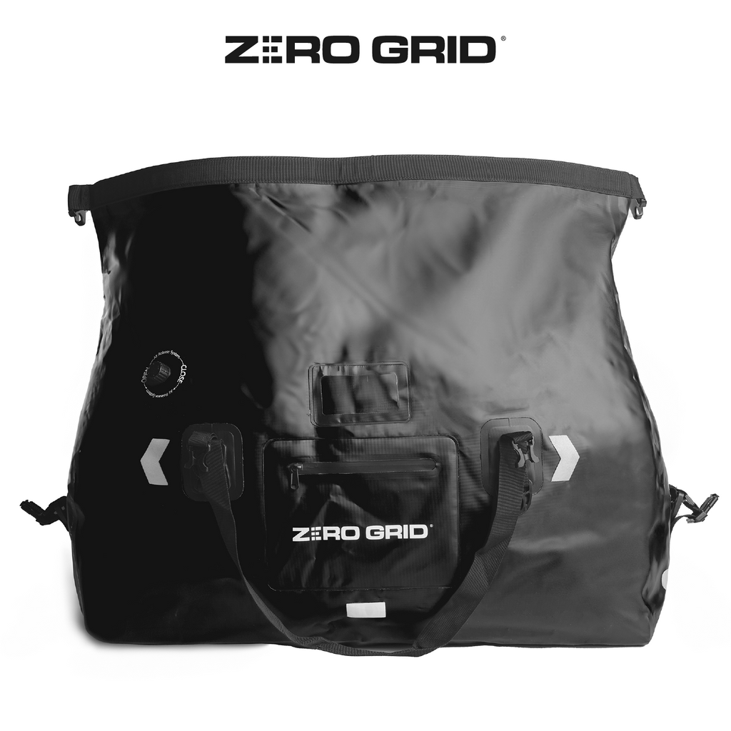 Extra Large Waterproof Duffel Bag - Heavy-Duty Duffle Dry Bag with Welded Seams & Rfid Pockets - Roll Top XL Duffel Bags for Traveling, Camping, Kayaking, Fishing, Canoeing, Boating