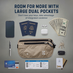 RFID Blocking Travel Money Belt