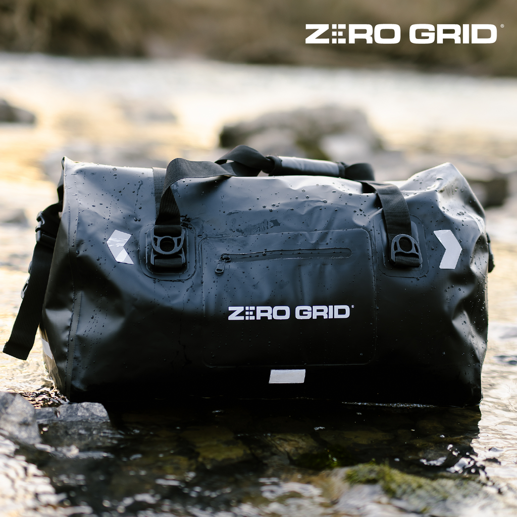 Extra Large Waterproof Duffel Bag - Heavy-Duty Duffle Dry Bag with Welded Seams & Rfid Pockets - Roll Top XL Duffel Bags for Traveling, Camping, Kayaking, Fishing, Canoeing, Boating