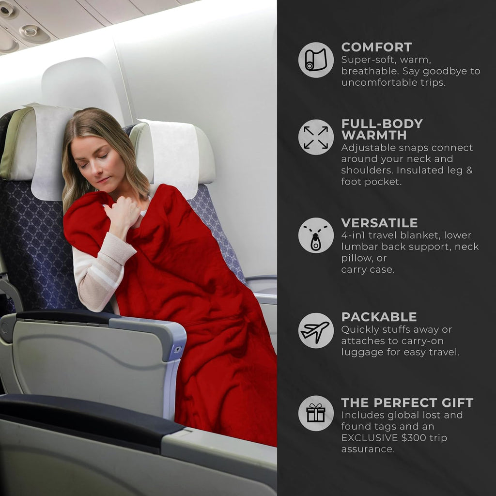 Zero Grid Premium Lightweight Wearable Super Soft Travel Blanket