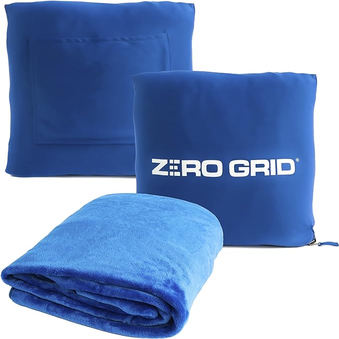 Zero Grid Premium Lightweight Wearable Super Soft Travel Blanket