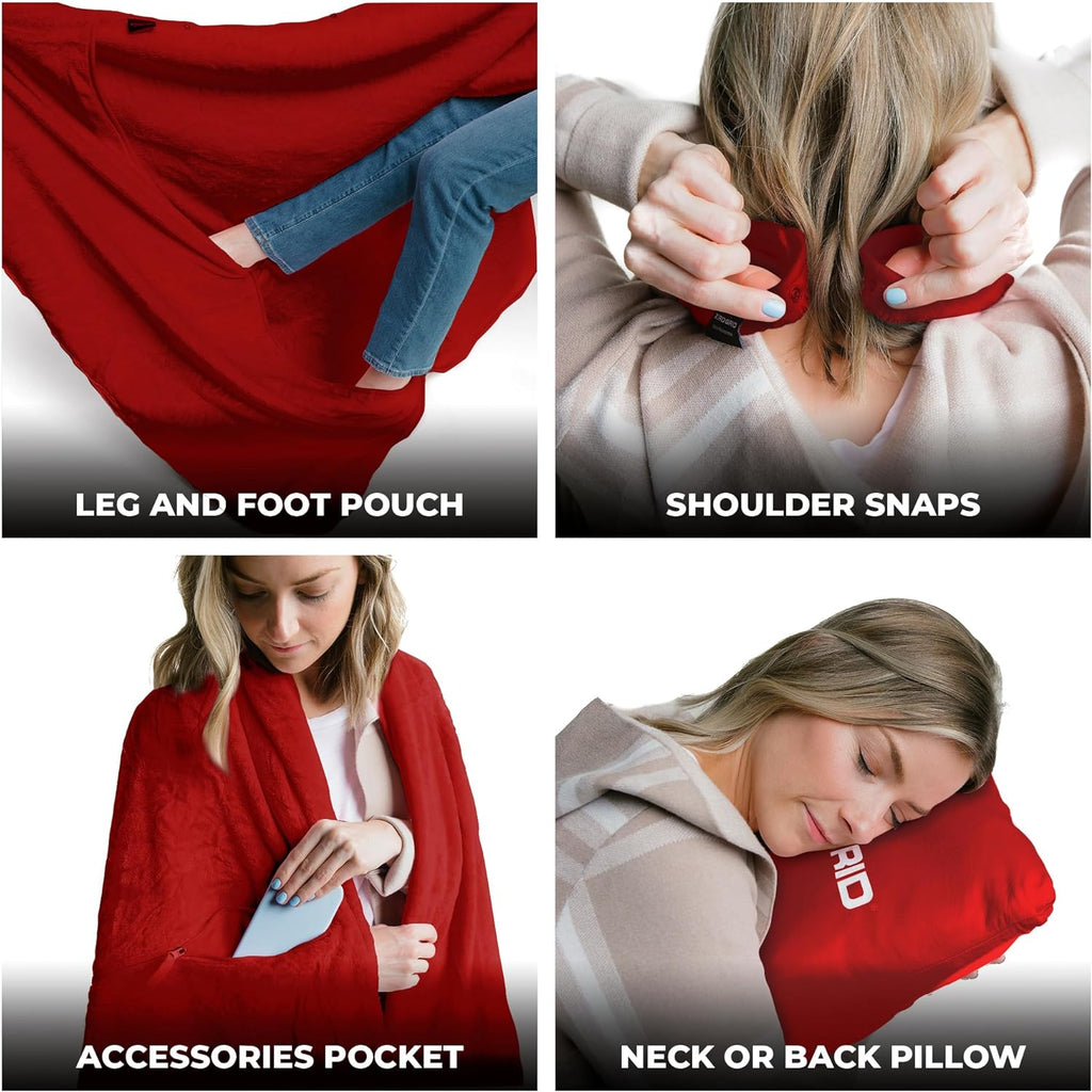Zero Grid Premium Lightweight Wearable Super Soft Travel Blanket