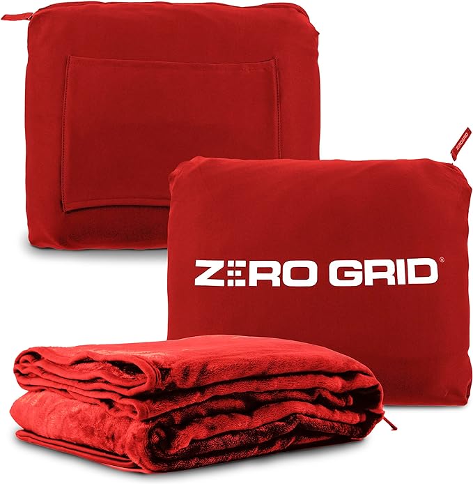 Zero Grid Premium Lightweight Wearable Super Soft Travel Blanket