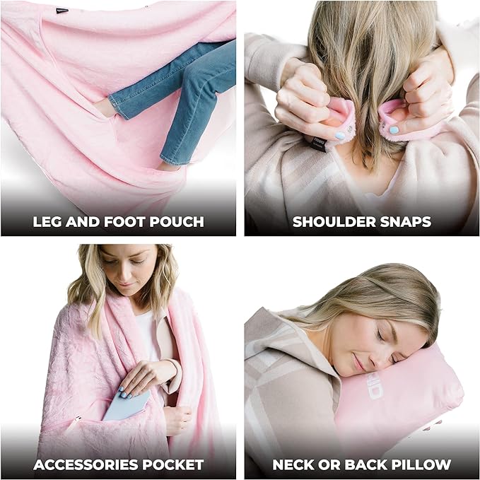 Zero Grid Premium Lightweight Wearable Super Soft Travel Blanket