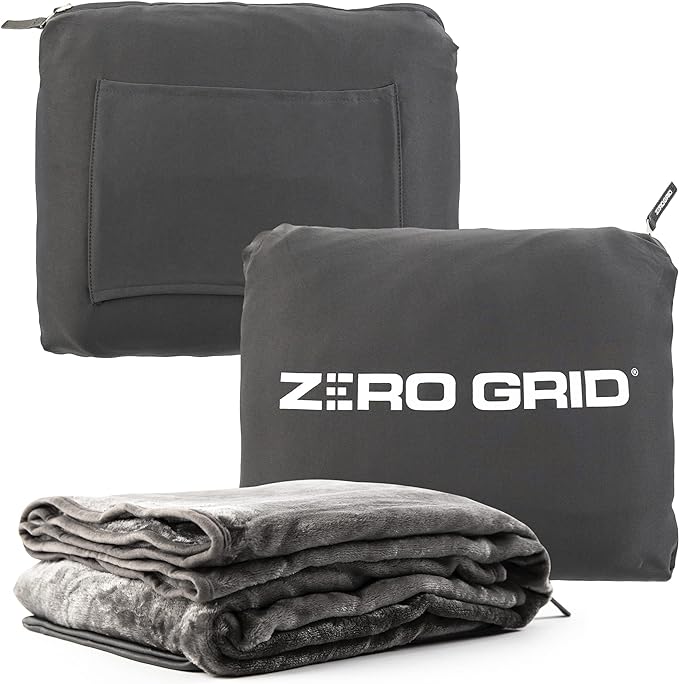 Zero Grid Premium Lightweight Wearable Super Soft Travel Blanket