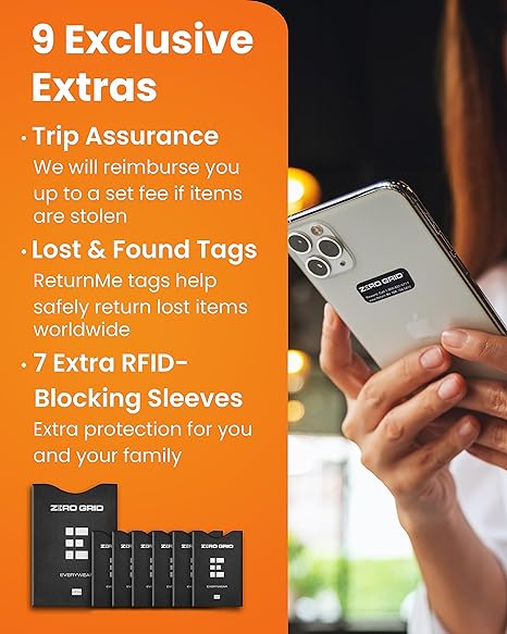 Travel Neck Wallet RFID-Blocking Large and X-Large