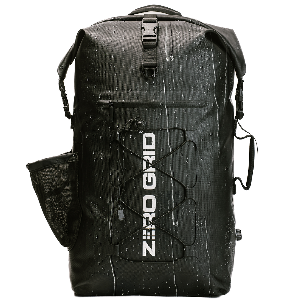 Waterproof Backpack with Rolltop Closure and Faraday Blocking Liner