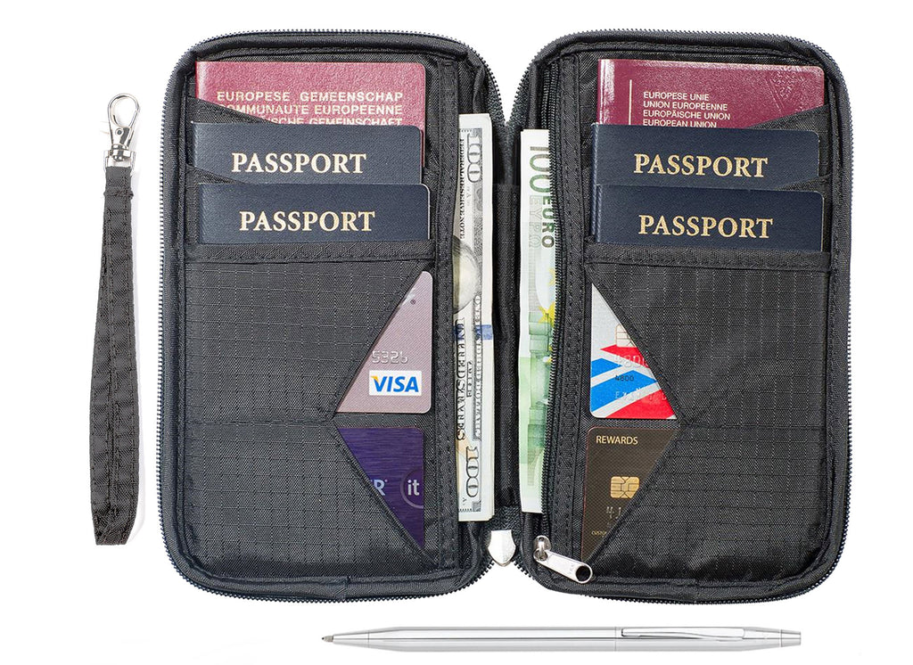 RFID Blocking Passport Holder & Wallet