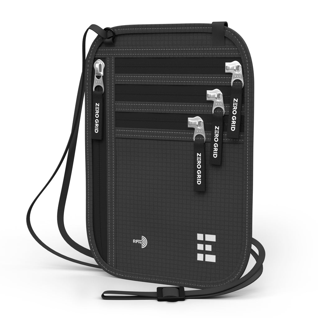 Travel Neck Wallet RFID-Blocking Large and X-Large