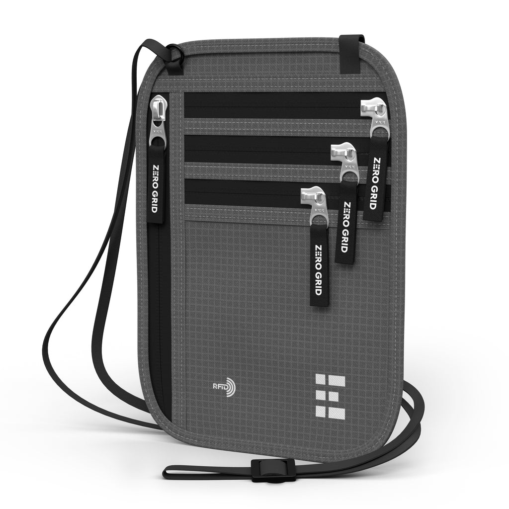 Travel Neck Wallet RFID-Blocking Large and X-Large