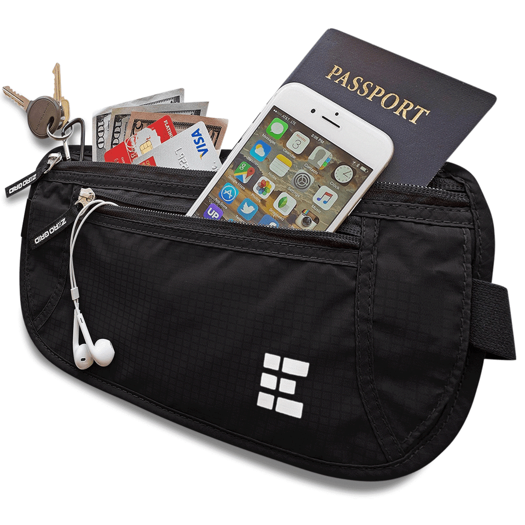 RFID Blocking Money Belt for Travelling Zero Grid
