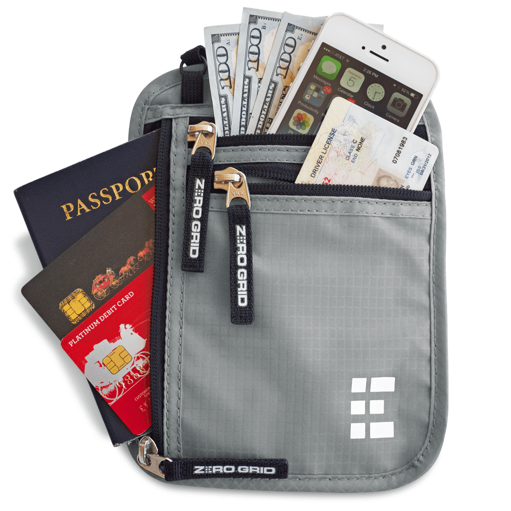 Travel Neck Wallet RFID-Blocking Large and X-Large