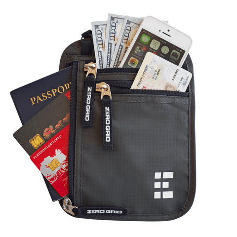 Travel Neck Wallet RFID-Blocking Large and X-Large